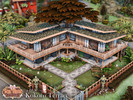Sims 4 — Kokoro Terrace l noCC by simZmora — This elevated modern treehouse villa blends nature with architecture in a