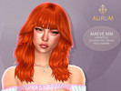 Sims 4 — Aurum - Maeve wolf cut hairstyle with bangs (adults) by Aurum — Teen-Elder