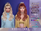 Sims 4 — Rosalinda Hairstyle by Anto — Tied Curly hairstyles with fringe