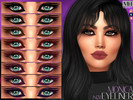 Sims 4 — Monica Eyeliner N31 by MagicHand — Bold Winged Eyeliner in 8 swatches - HQ Compatible.