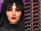 Sims 4 — Monica Eyes N289 by MagicHand — Shiny eyes for males and females in 16 colors - HQ Compatible.
