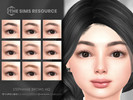 Sims 4 — Stephanie Brows HQ by Caroll912 — A 9-swatch natural, bushy, arched eyebrows in different tones of black, brown,