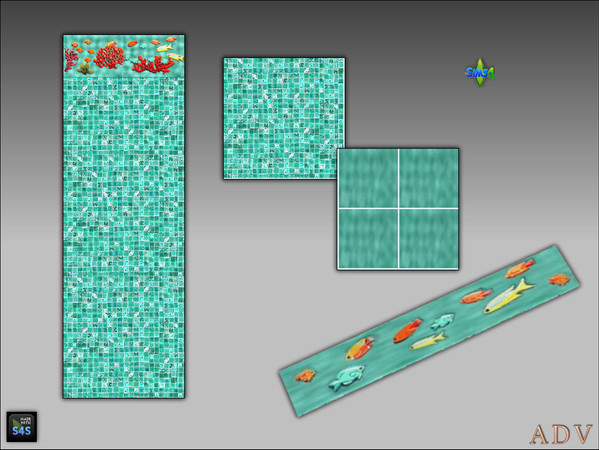Sims 4 — ADV_Mabra_s4WallFloorSet75 by MABRA2 — Set of pool wall and floor and matching pool trim