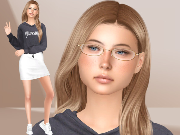 Sims 4 — Silvia Brink by grinchk7 — (Teen Sim) If you want the Sim to look the same as in the pictures you need to