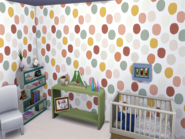 Sims 4 — Circles Wallpaper by lavilikesims — A set of 3 walls in 3 colours, plus all wall sizes
