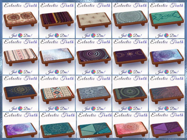 Sims 4 — JustDraven_EclecticTruth_MediationStool by Draven298 — SPA DAY IS REQUIRED