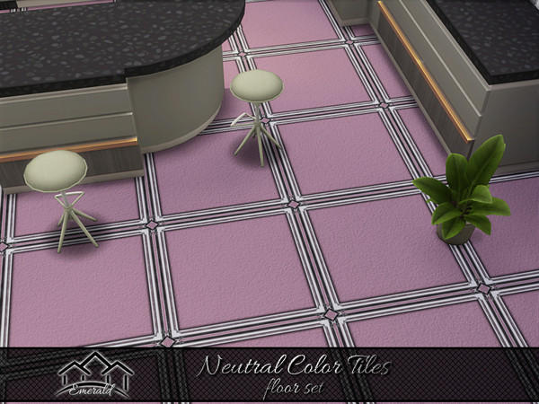 Sims 4 — Neutral Color Tiles floor 1 by Emerald — Porcelain tiles can withstand years of rough use and are scratch