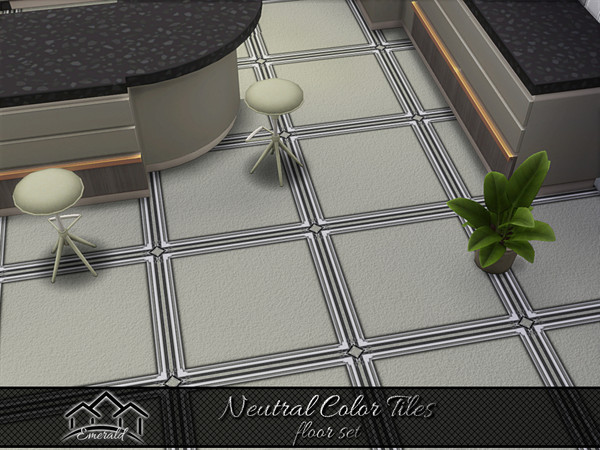 Sims 4 — Neutral Color Tiles floor 5 by Emerald — Porcelain tiles can withstand years of rough use and are scratch