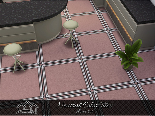 Sims 4 — Neutral Color Tiles floor 6 by Emerald — Porcelain tiles can withstand years of rough use and are scratch