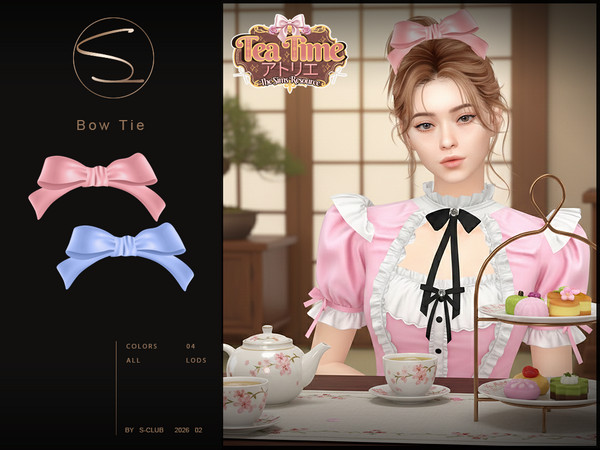 Sims 4 — (TeaTimeAtelier)sclub_ts4_ACC_ 020226 by S-Club — Bow tie hope you like, thank you.