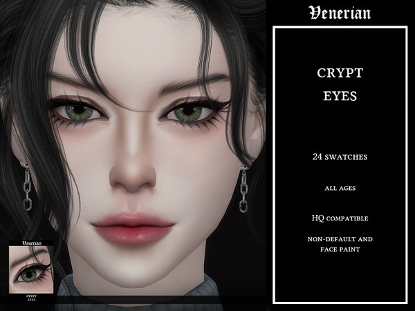 Sims 4 — Crypt Eyes by Venerian (Non-Default and Face Paint) by Venerian — 24 swatches All ages No gender or frame