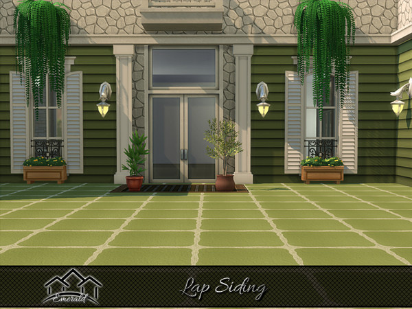 Sims 4 — Lap Siding 2 by Emerald — Aesthetic lap siding offering natural beauty and tactile feel.