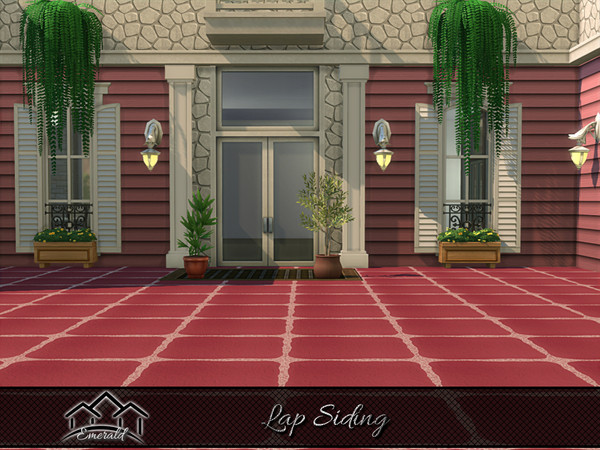 Sims 4 — Lap Siding 3 by Emerald — Aesthetic lap siding offering natural beauty and tactile feel.