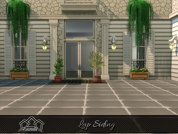 Sims 4 — Lap Siding 5 by Emerald — Aesthetic lap siding offering natural beauty and tactile feel.