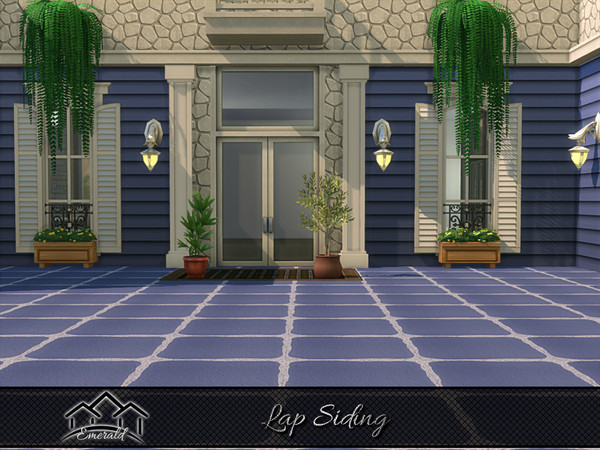 Sims 4 — Lap Siding 6 by Emerald — Aesthetic lap siding offering natural beauty and tactile feel.