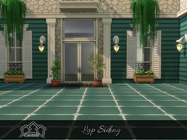 Sims 4 — Lap Siding 7 by Emerald — Aesthetic lap siding offering natural beauty and tactile feel.