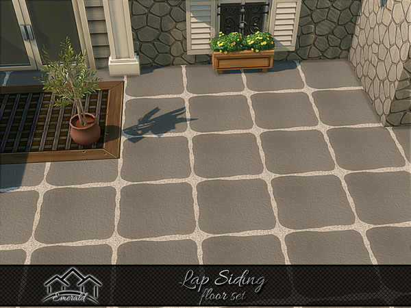 Sims 4 — Lap Siding floor5 by Emerald — Aesthetic lap siding offering natural beauty and tactile feel.(floor set)