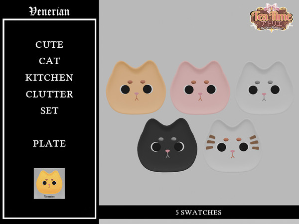 Sims 4 — Cute Cat Kitchen Clutter Set Spoon by Venerian by Venerian — dkcnsdlkd