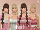 Sims 4 — Tea Time - Asuka Hairstyle by Enriques4 — New Mesh