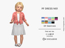 Sims 4 — PF DRESS N01 by David_Mtv2 — For toddler only; 09 swatches; HQ compatible.