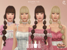 Sims 4 — Tea Time - Asuka Hairstyle V3 by Enriques4 — New Mesh