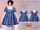 Sims 4 — Tea Time Aiko Puff Dress by astya96cc — 25 swatches