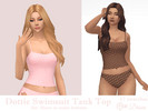 Sims 4 — Dottie Swimsuit Tank Top Set by Dissia — Polka dot pattern tank top