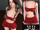 Sims 4 — (MYDARLING20) Breaking Hearts - top and skirt by Mydarling20 — Outfit Information Age Groups: Teens, Young