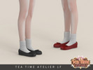 Sims 4 — Tea Time Atelier - Mary Jane with socks Female by Arltos — 5 colors.