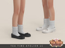 Sims 4 — Tea Time Atelier - Mary Jane with socks Child by Arltos — 5 colors.