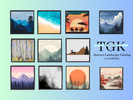 Sims 4 — Abstract Nature Painting- TGK by TheGreatKate_ — Abstract Landscape Painting