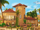 Sims 4 — Mediterranean Tuscan Style House (2000s Inspired) by RudaTheSims — Mediterranean, Tuscan, warm, rustic,