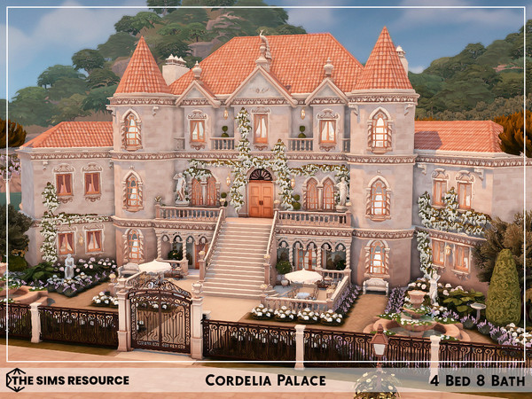 Sims 4 — Cordelia Palace by sharon337 — Residential Lot.