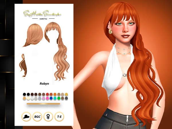 Sims 4 — Robyn Hairstyle by sehablasimlish — Hope you like it and enjoy it. Maxis Match
