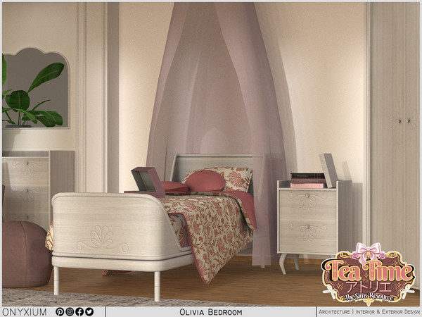 Sims 4 — Olivia Bedroom by Onyxium — Onyxium@TSR Design Workshop Bedroom Collection - Belong To The 2026 Year