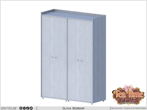 Sims 4 — Olivia Wardrobe by Onyxium — Onyxium@TSR Design Workshop Bedroom Collection - Belong To The 2026 Year