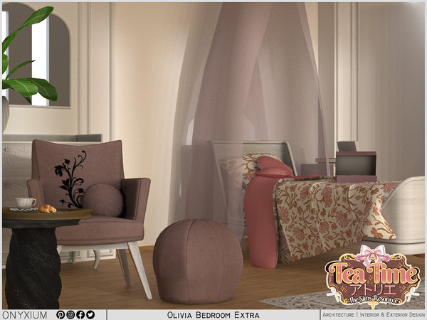 Sims 4 — Olivia Bedroom Extra by Onyxium — Onyxium@TSR Design Workshop Bedroom Collection - Belong To The 2026 Year