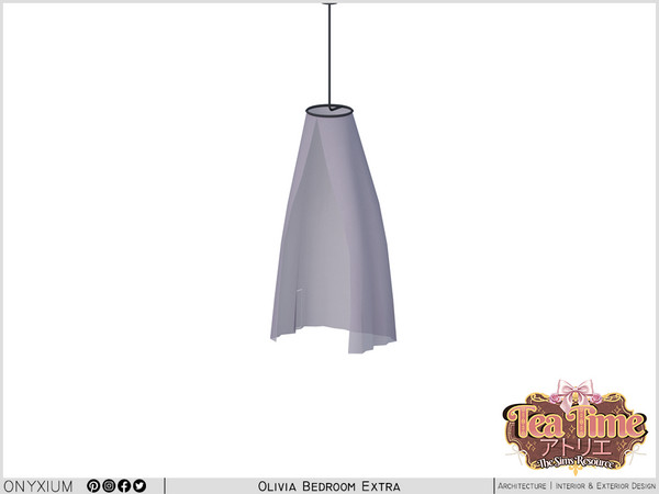 Sims 4 — Olivia Mosquito Net Medium by Onyxium — Onyxium@TSR Design Workshop Bedroom Collection - Belong To The 2026 Year
