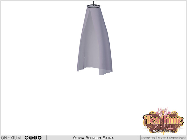 Sims 4 — Olivia Mosquito Net Tall by Onyxium — Onyxium@TSR Design Workshop Bedroom Collection - Belong To The 2026 Year
