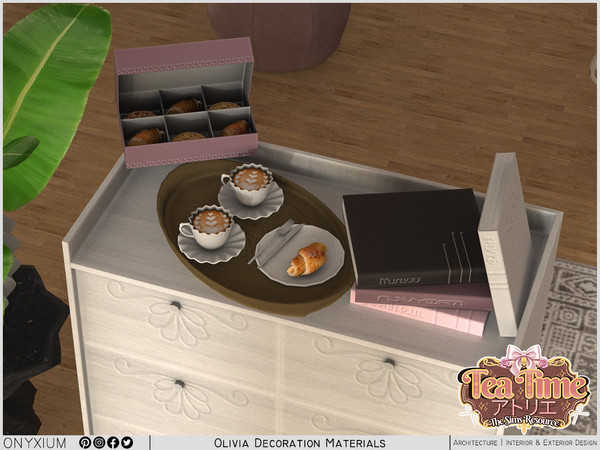 Sims 4 — Olivia Decoration Materials by Onyxium — All meshes design are belongs to me.