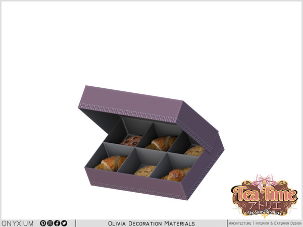 Sims 4 — Olivia Patisserie Box by Onyxium — All meshes design are belongs to me.