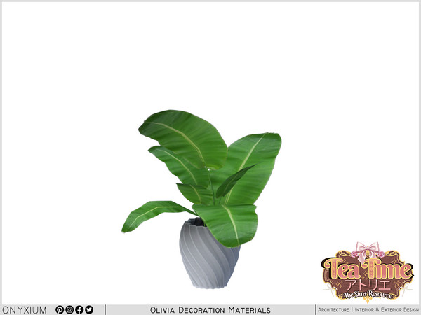 Sims 4 — Olivia Medium Plant by Onyxium — All meshes design are belongs to me.