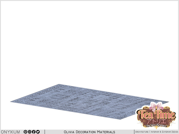 Sims 4 — Olivia Rug by Onyxium — All meshes design are belongs to me.
