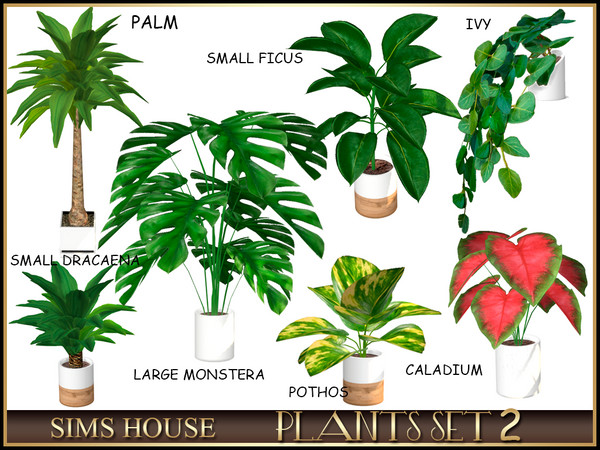 Sims 4 — PLANTS SET 2 by Sims_House — PLANTS SET 2