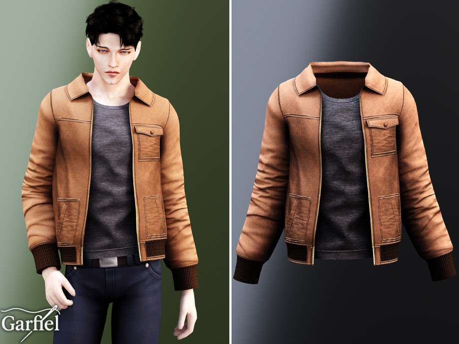 ジャケット・アウター SIMS The Sims Resource | Adult - Casual utility jacket with pockets and