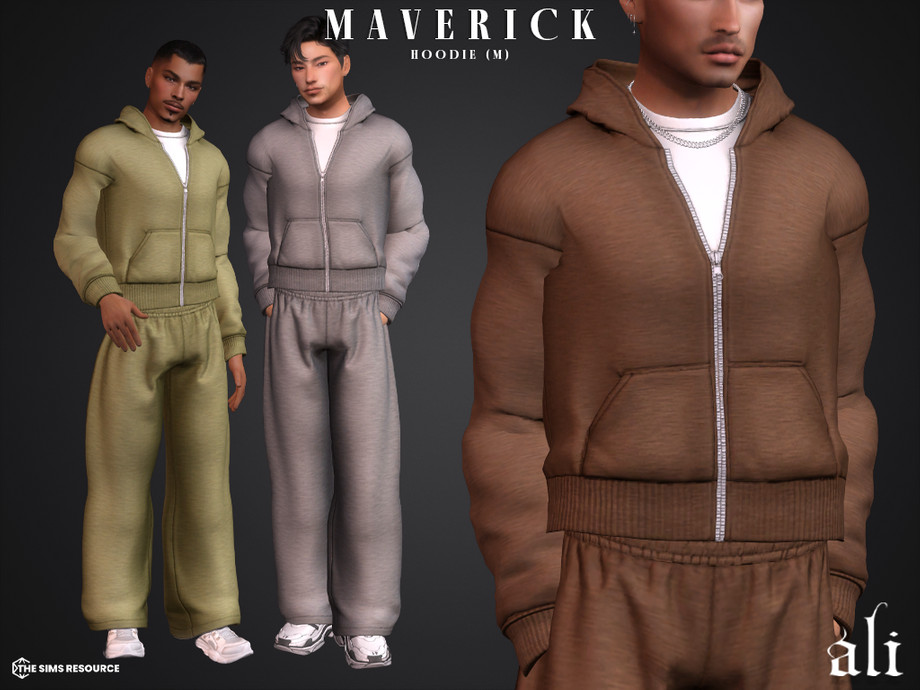The Sims Resource | MAVERICK hoodie (m)