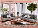 Sims 4 — Snowy Mountain Living Room by MychQQQ — Value: $ 18,115