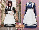 Sims 4 — Tea Time - Vintage sweet apron maid dress by MysteriousOo — A sweet vintage-inspired dress featuring a classic