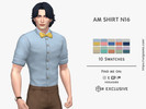 Sims 4 — AM SHIRT N16 by David_Mtv2 — For teen to elder;