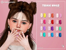 Sims 4 — Trixie Nails for toddler by WisteriaSims — for toddler - girls